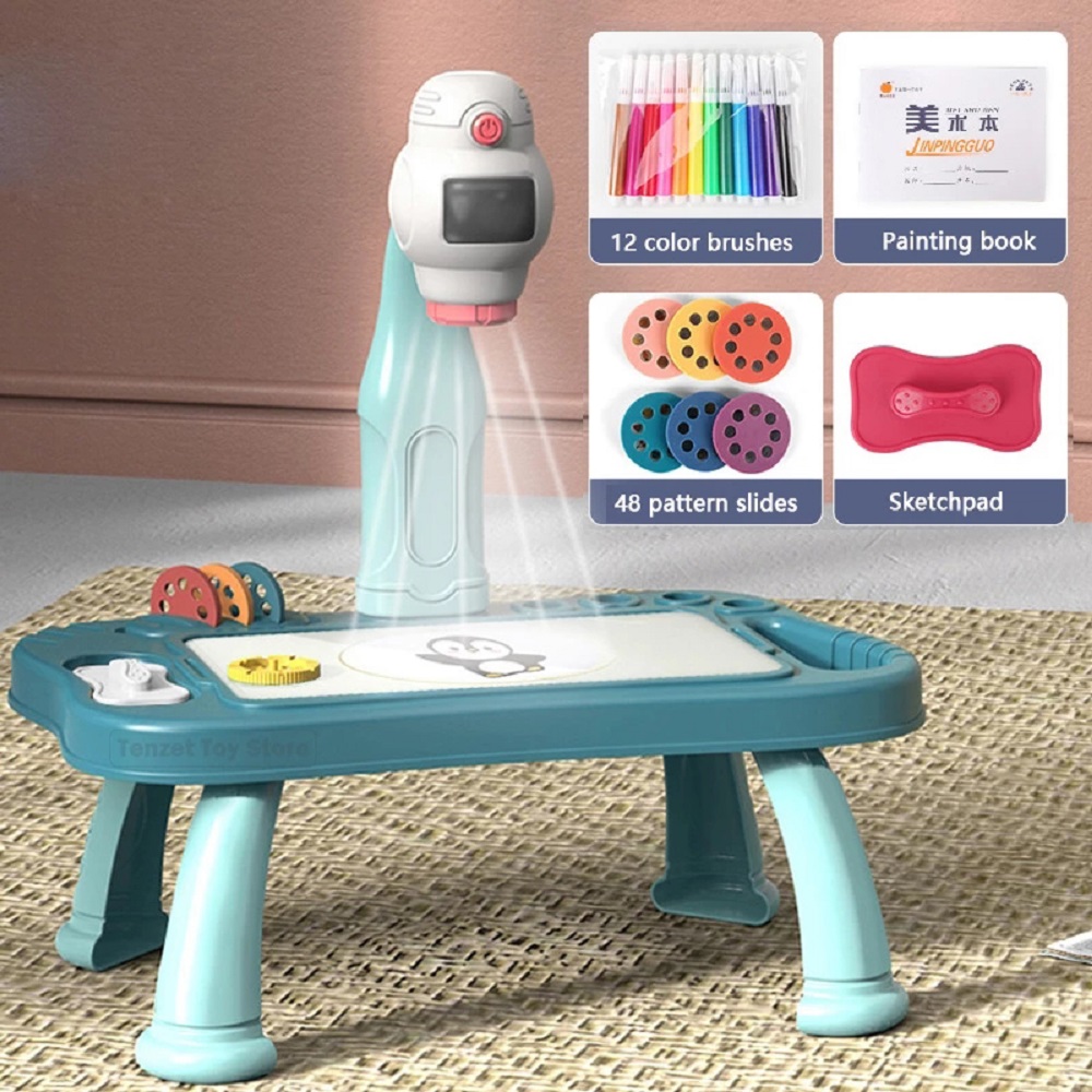 Tools Workshop For Kids - Children Led Projector Art Drawing Table