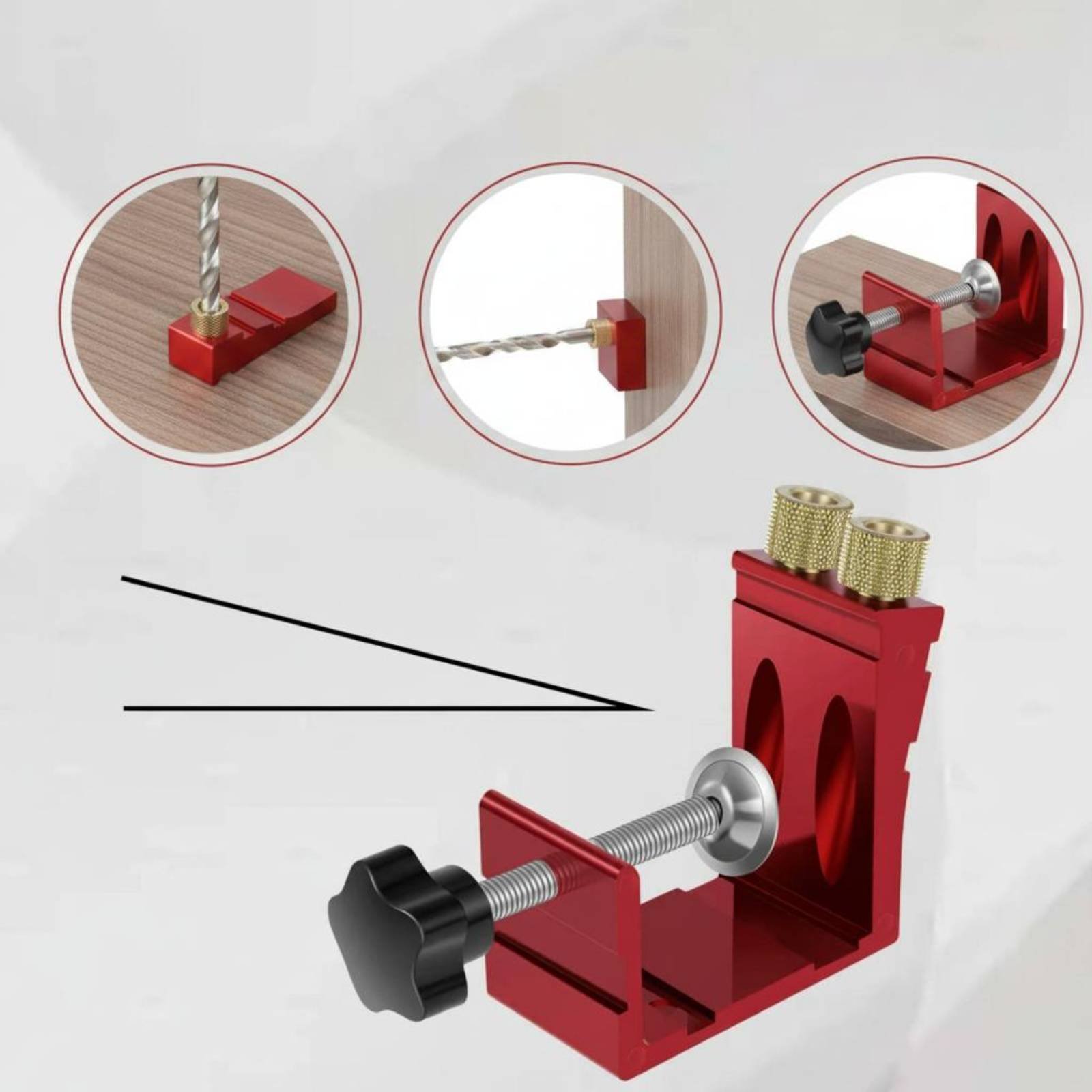 15 Degree Angle Drilling Guide - đánh giá và giá Workshop Joinery Tools