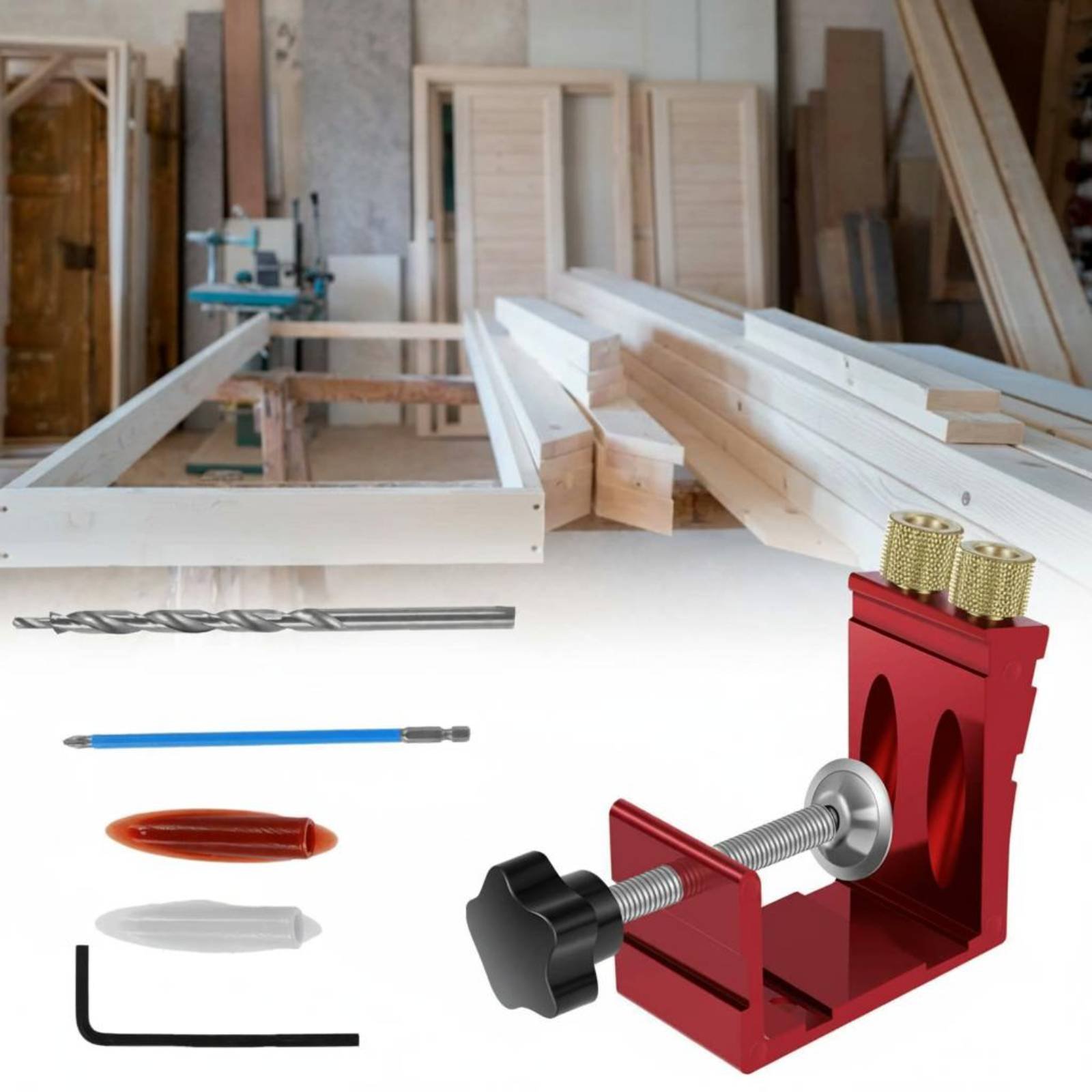 15 Degree Angle Drilling Guide - đánh giá và giá Workshop Joinery Tools
