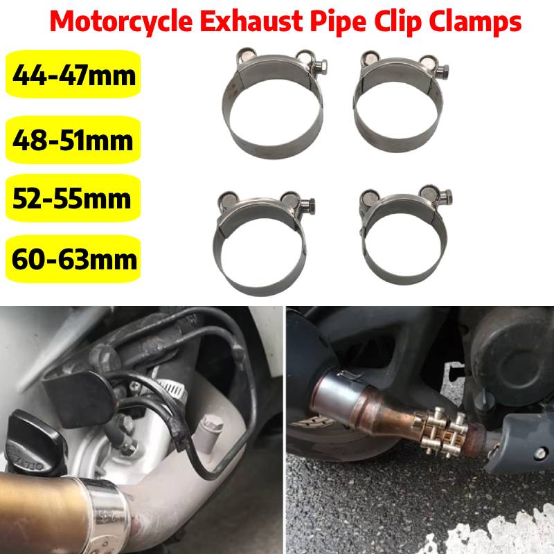 44mm-63mm Motorcycle Exhaust C - đánh giá và giá Pipe Clamp Bar